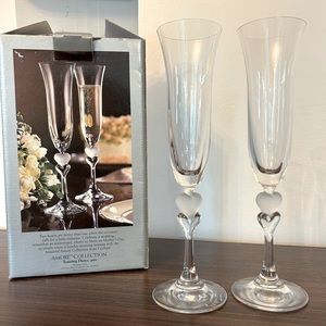 🥂 Elegant Gorham Toasting Flutes with Box - Perfect for Special Moments 🥂